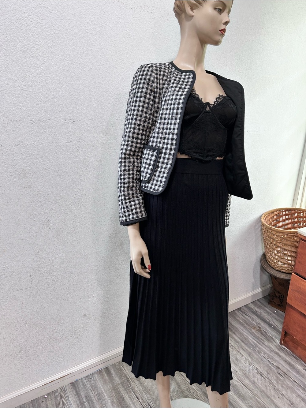 Caroline Constas Black and Ivory Label Detail